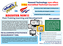 Haward Technology now offers 3 day accredited technical courses